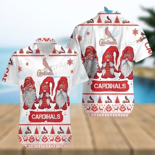 St Louis Cardinals Hawaiian Shirt Xmas Gnomes St Louis Cardinals Gift
