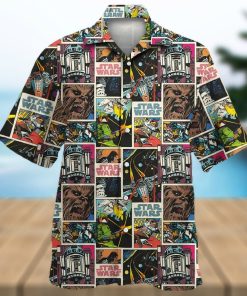 Star Wars Comic 80s Pattern Hawaiian Shirt