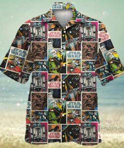 Star Wars Comic 80s Pattern Hawaiian Shirt