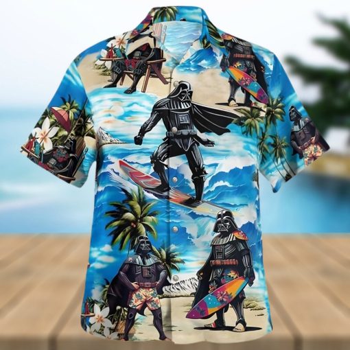 Star Wars Darth Vader Surfing Beach Hawaiian Shirt
