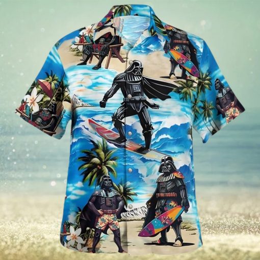 Star Wars Darth Vader Surfing Beach Hawaiian Shirt