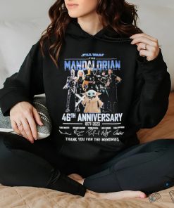 Star Wars The Mandalorian 46th Anniversary 1977 2023 Thank You For The Memories Signatures Shirt