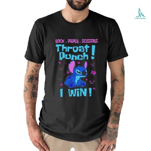 Stitch rock paper scissors throat punch i win shirt