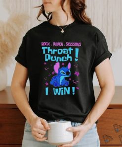 Stitch rock paper scissors throat punch i win shirt