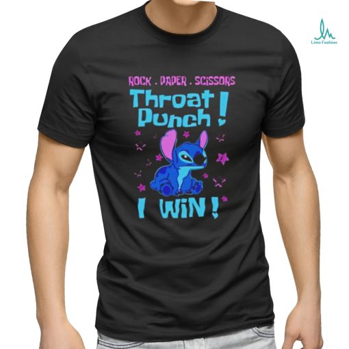 Stitch rock paper scissors throat punch i win shirt