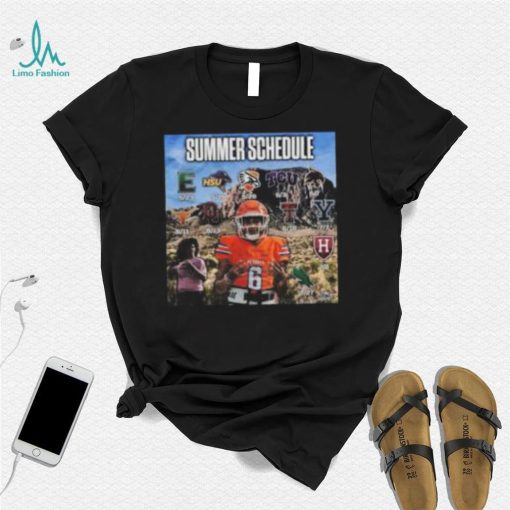 Summer Schedule Football Logo Shirt