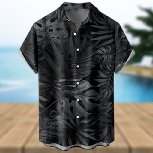 Summer Shirts for Men Summer New Printed Slim Fit Fashion Casual Short Sleeve Shirts