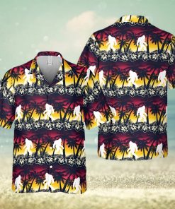 Sunset Tropical Bigfoot Hawaii Shirt Hawaiian Summer Party