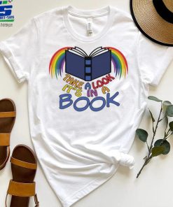 Take a look it’s in a book Rainbow colorful shirt