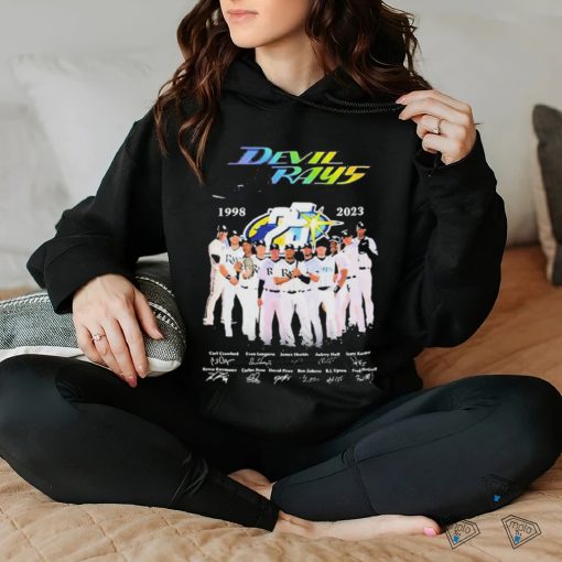 Tampa Bay Devil Rays 25th Anniversary 1998 2023 Thank You For The Memories Signatures Shirt