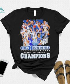 Teams Duke Blue Devils 2022 2023 Atlantic Coast Conference Champions Shirt