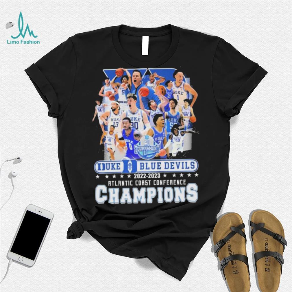 Teams Duke Blue Devils 2022 2023 Atlantic Coast Conference Champions Shirt