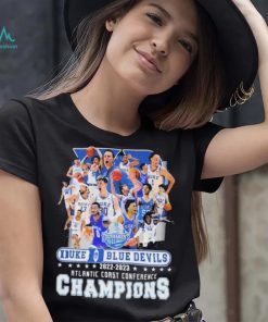 Teams Duke Blue Devils 2022 2023 Atlantic Coast Conference Champions Shirt