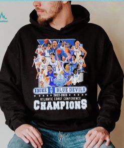 Teams Duke Blue Devils 2022 2023 Atlantic Coast Conference Champions Shirt