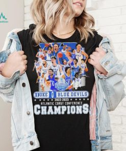 Teams Duke Blue Devils 2022 2023 Atlantic Coast Conference Champions Shirt