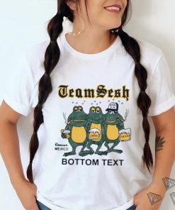 Teamsesh frogs bottom text shirt