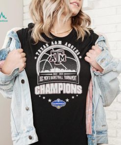 Texas A&m Aggies 2022 2023 Sec Men’s Basketball Tournament Champions Shirt