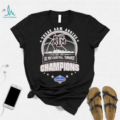 Texas A&m Aggies 2022 2023 Sec Men’s Basketball Tournament Champions Shirt