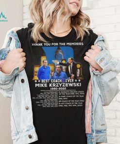 Thank You For The Memories Best Coach Ever Mike Krzyzewski 1980 – 2022 T Shirt