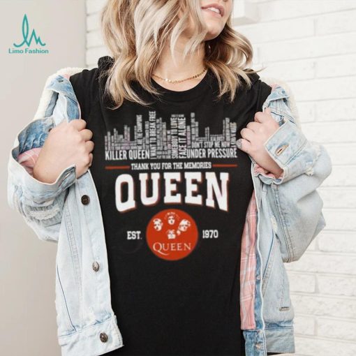 Thank You For The Memories Queen Est – 1970 T Shirt