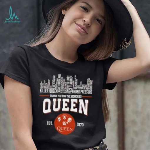 Thank You For The Memories Queen Est – 1970 T Shirt