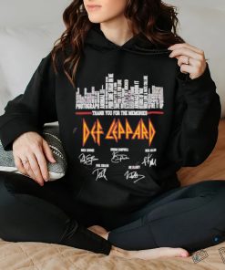 Thank you for the memories def leppard signature shirt