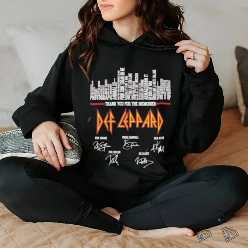 Thank you for the memories def leppard signature shirt