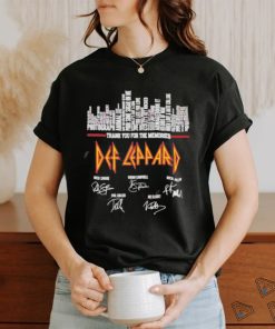 Thank you for the memories def leppard signature shirt