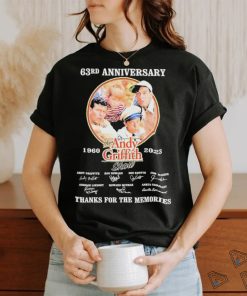 The Andy Griffith 63rd Anniversary 1960 2023 Thanks For The Memories Signatures Shirt