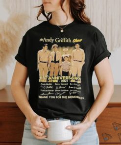 The Andy Griffith Show 63rd Anniversary 1960 – 2023 Thank You For The Memories Signature Shirt