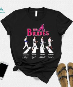 The Braves Chipper Jones Tom Glavine John Smoltz Greg Maddux Abbey Road signatures shirt