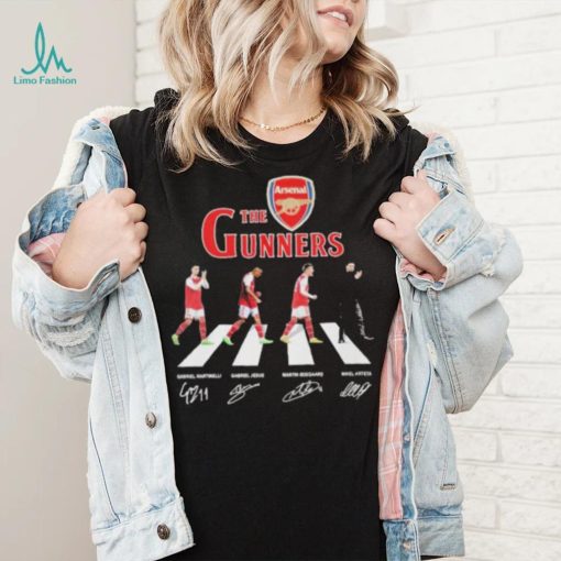 The Gunners Arsenal Abbey road signatures 2023 shirt
