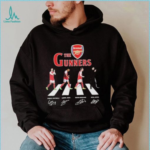 The Gunners Arsenal Abbey road signatures 2023 shirt