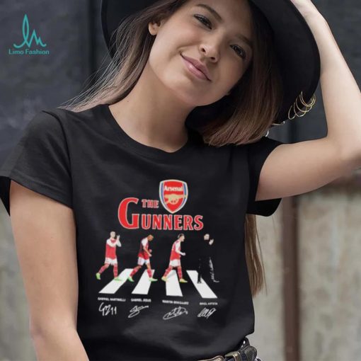 The Gunners Arsenal Abbey road signatures 2023 shirt