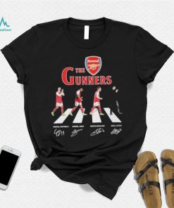 The Gunners Arsenal Abbey road signatures 2023 shirt