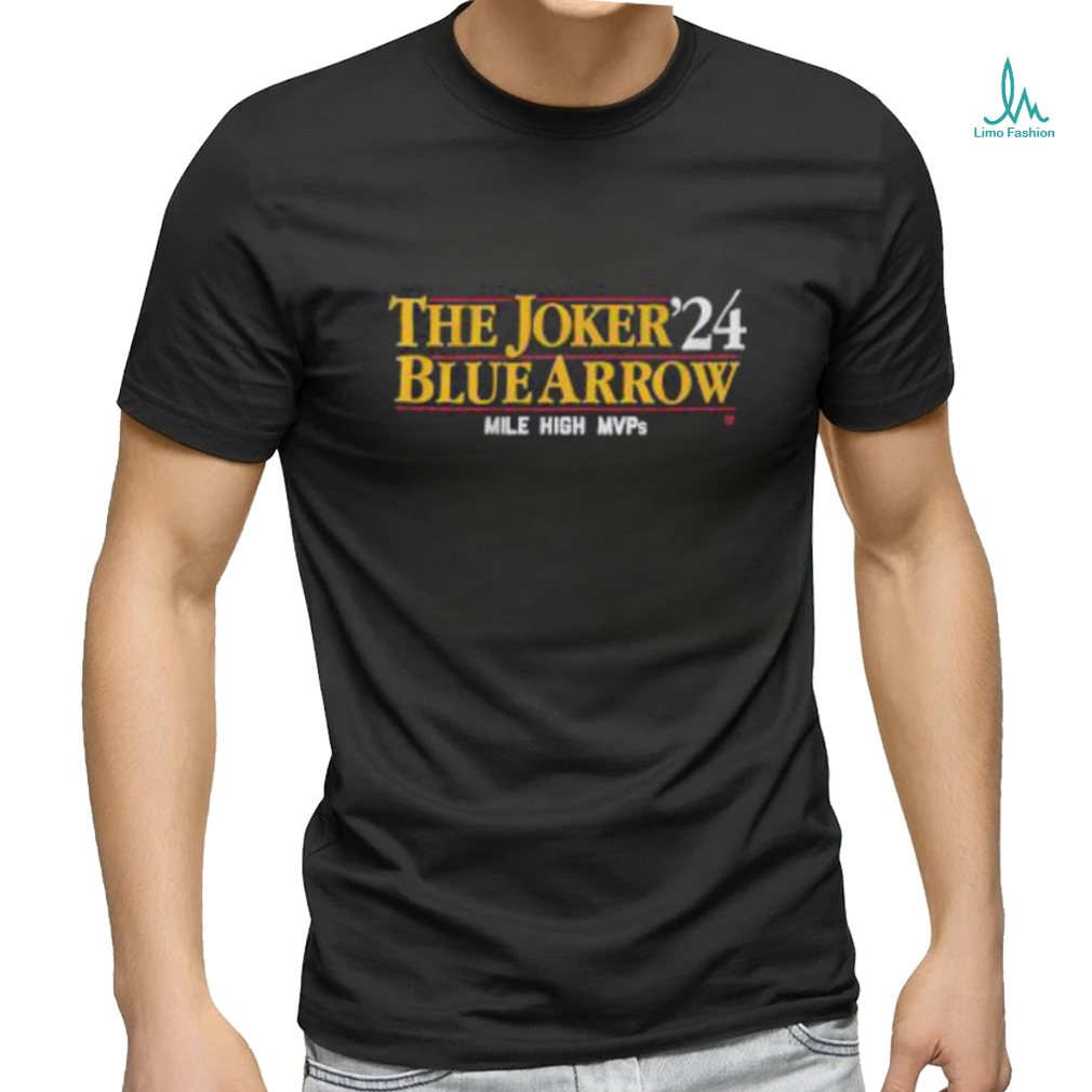 The Joker Blue Arrow ’24 Denver Basketball Shirt The Joker Blue Arrow ’24 Denver Basketball Shirt