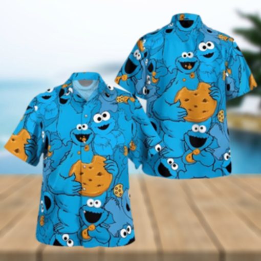 The Muppet Cookie Monster Summer Hawaiian Shirt