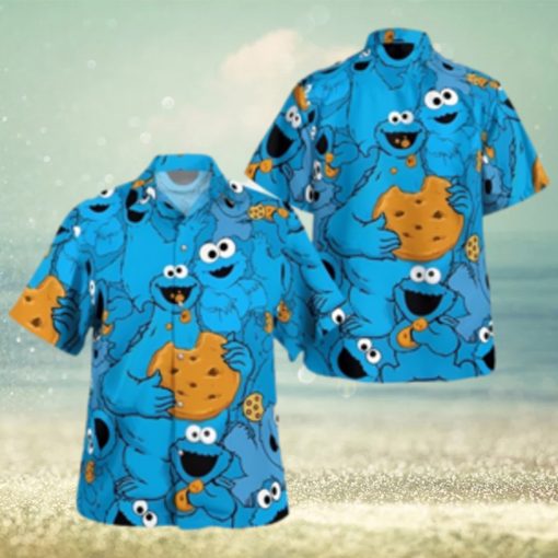 The Muppet Cookie Monster Summer Hawaiian Shirt