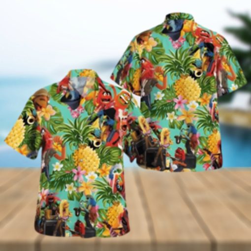 The Muppet Electric Mayhem Pineapple Tropical Summer Hawaiian Shirt