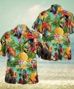 The Muppet Electric Mayhem Pineapple Tropical Summer Hawaiian Shirt