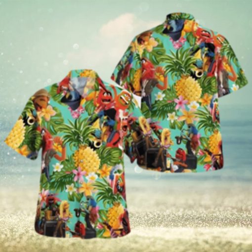 The Muppet Electric Mayhem Pineapple Tropical Summer Hawaiian Shirt