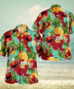 The Muppet Elmo Pineapple Tropical Summer Hawaiian Shirt