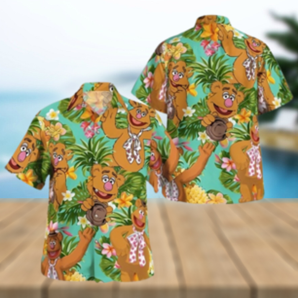 The Muppet Fozzie Bear Pineapple Tropical Summer Hawaiian Shirt The Muppet Fozzie Bear Pineapple Tropical Summer Hawaiian Shirt