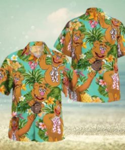 The Muppet Fozzie Bear Pineapple Tropical Summer Hawaiian Shirt