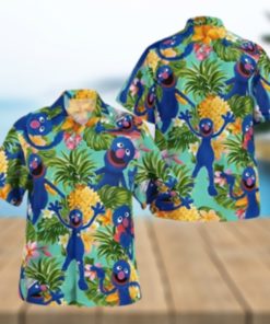 The Muppet Grover Pineapple Tropical Summer Hawaiian Shirt