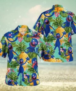 The Muppet Grover Pineapple Tropical Summer Hawaiian Shirt