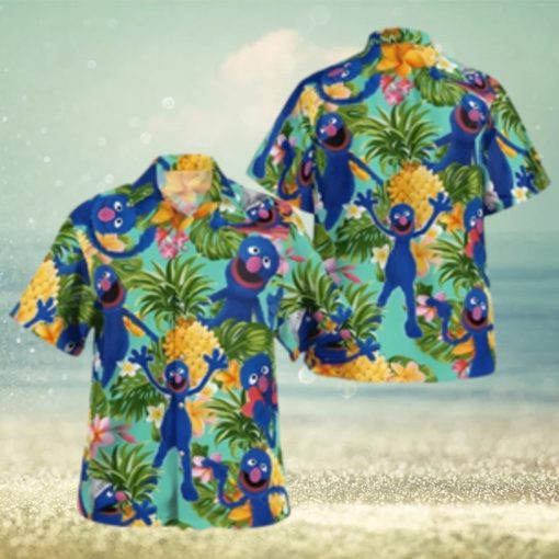 The Muppet Grover Pineapple Tropical Summer Hawaiian Shirt