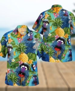 The Muppet Herry Monster Pineapple Tropical Hawaiian Shirt