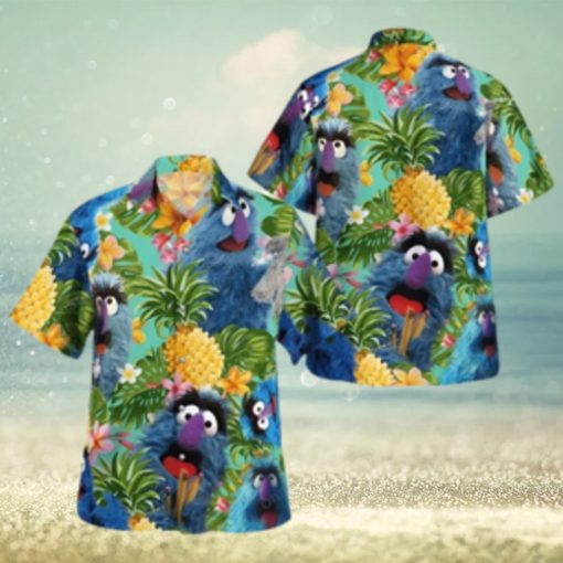 The Muppet Herry Monster Pineapple Tropical Hawaiian Shirt