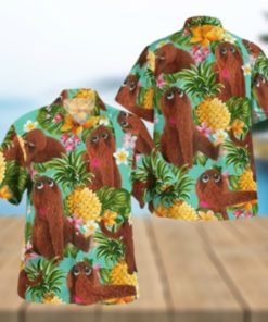 The Muppet Mr Snuffleupagus Pineapple Summer Hawaiian Shirt